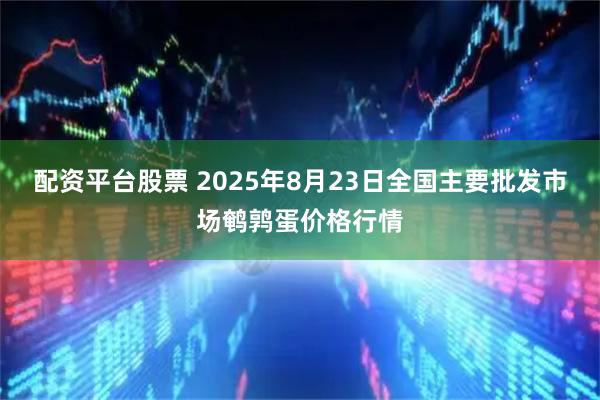 配资平台股票 2025年8月23日全国主要批发市场鹌鹑蛋价格行情